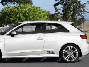 Audi Rings Aufkleber für Seitenschweller