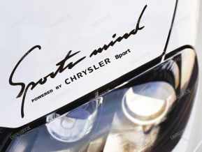 Chrysler Sports Mind Aufkleber für Motorhaube