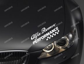 Alfa Romeo Performance Aufkleber für Motorhaube