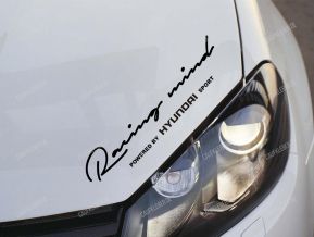 Hyundai Racing Mind Aufkleber für Motorhaube