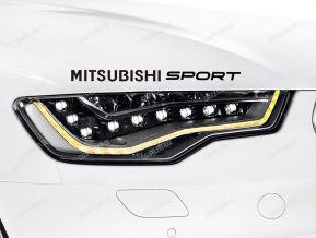 Mitsubishi Sport Aufkleber für Motorhaube
