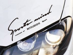 Mitsubishi Sports Mind Aufkleber für Motorhaube