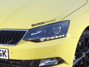 Skoda Motorsport Aufkleber für Motorhaube