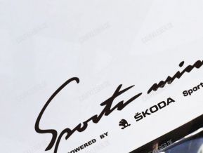 Skoda Sports Mind Aufkleber für Motorhaube
