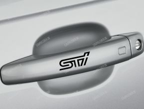 Subaru STI Aufkleber für Türgriffe