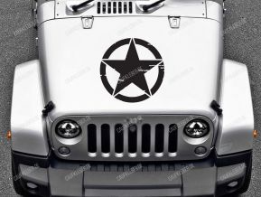 Jeep Army Star Aufkleber für Heckscheibe
