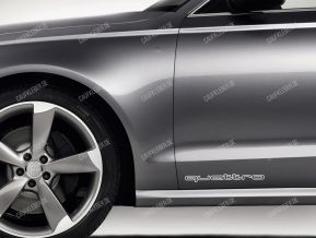 Audi Quattro Aufkleber für Türen