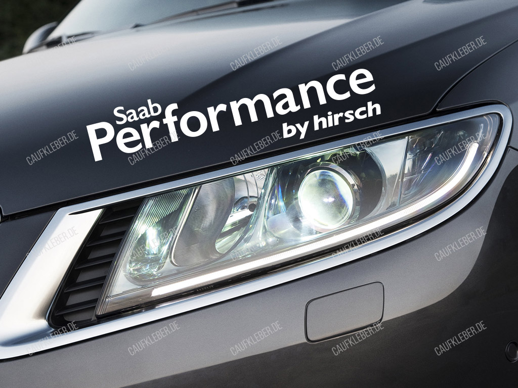 Saab Performance by Hirsch Aufkleber für Motorhaube