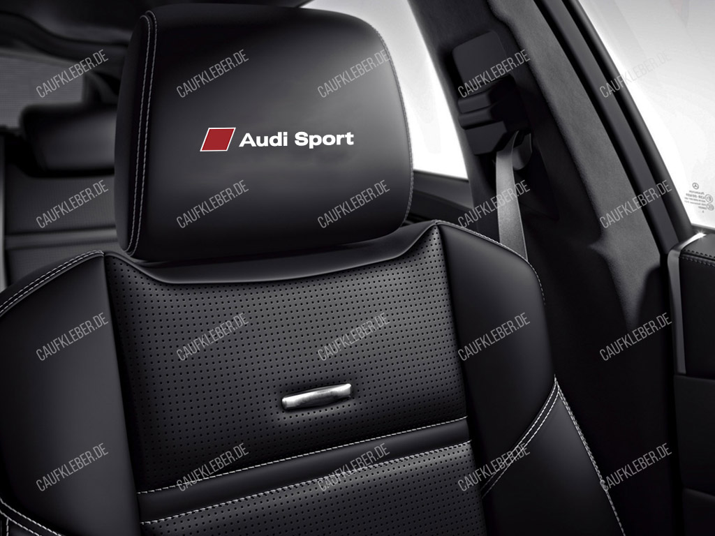 Audi Sport Aufkleber für Kopfstützen 