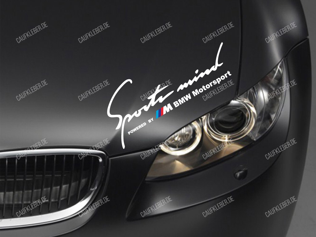 BMW M sports mind Aufkleber für Motorhaube 