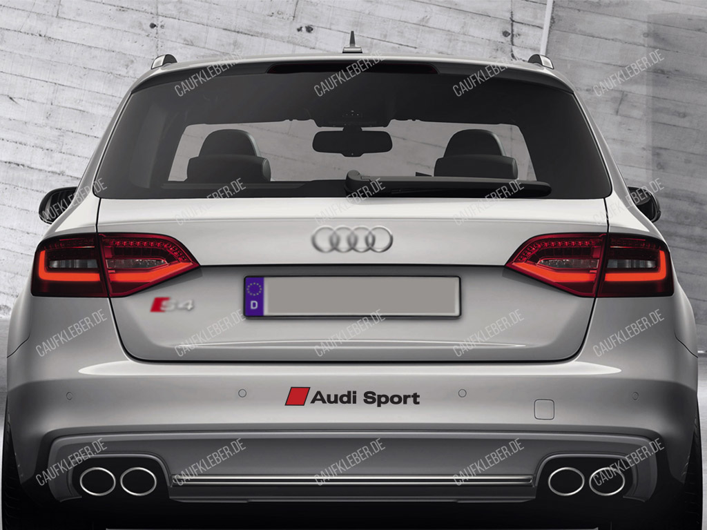 Audi Sport Aufkleber für Heckstoßstange 