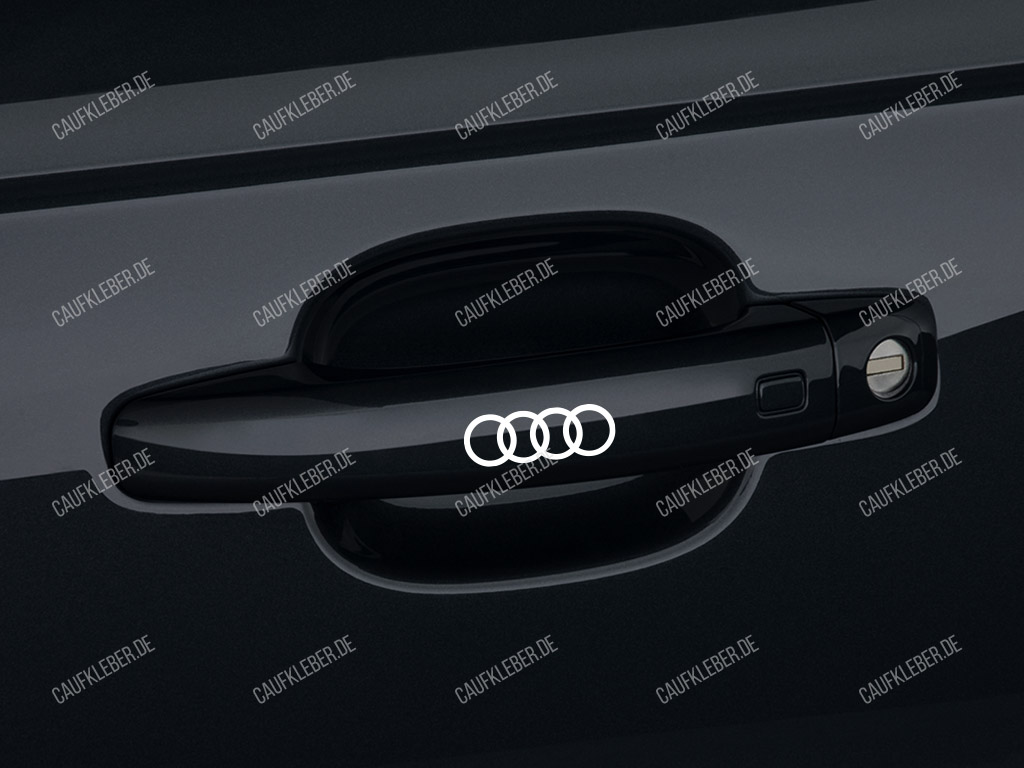 Audi Ringe Aufkleber für Türgriffe 