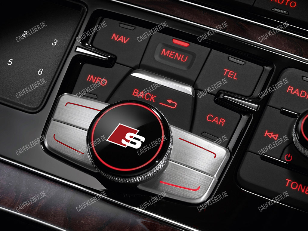 Audi S-line Aufkleber für Schaltknauf 