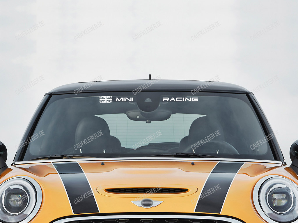 Mini Cooper British Racing Aufkleber für Windschutzscheibe 
