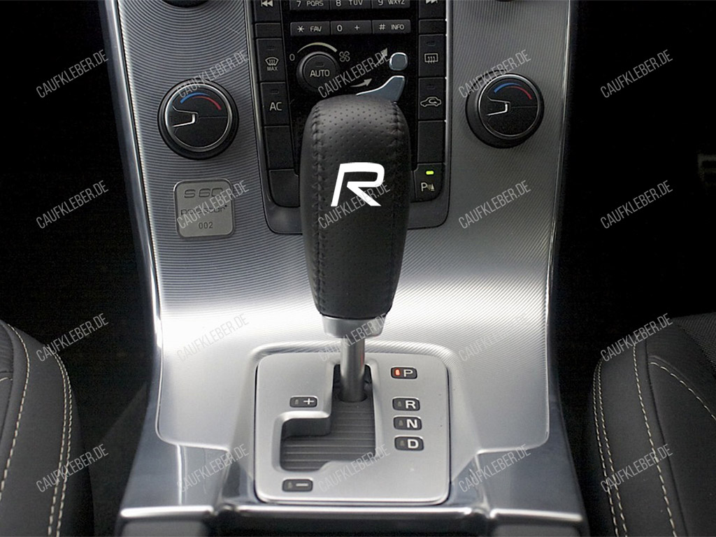Volvo R-design Aufkleber für Schaltknauf 