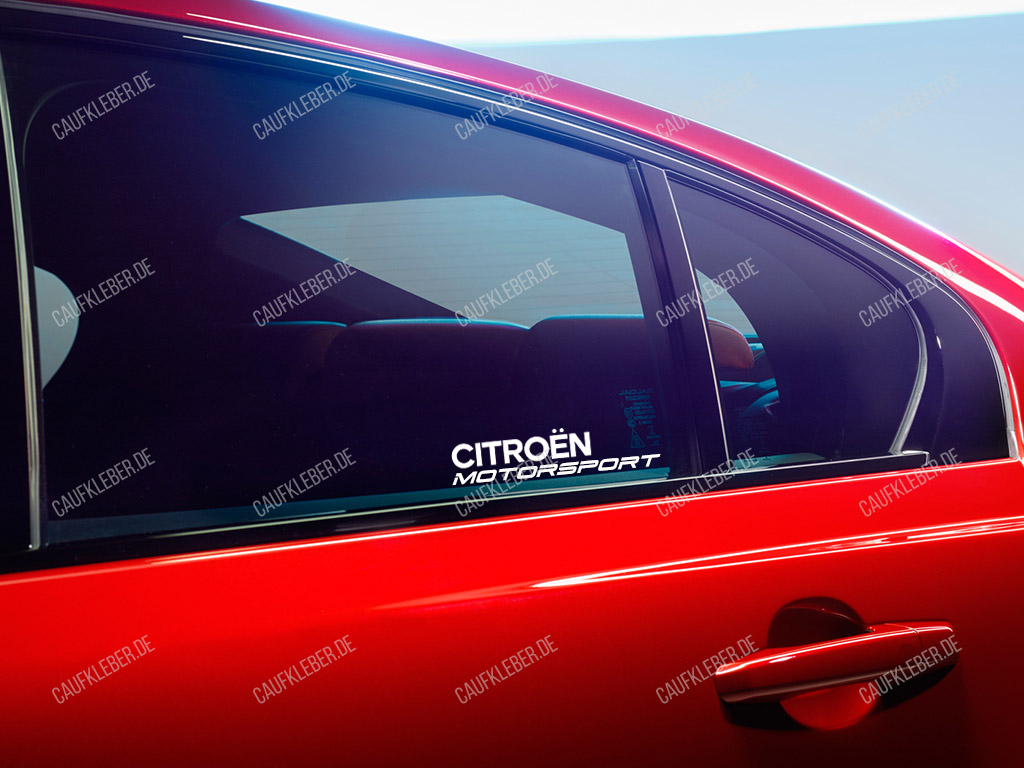 Citroen Motorsport Aufkleber für Seitenfenster